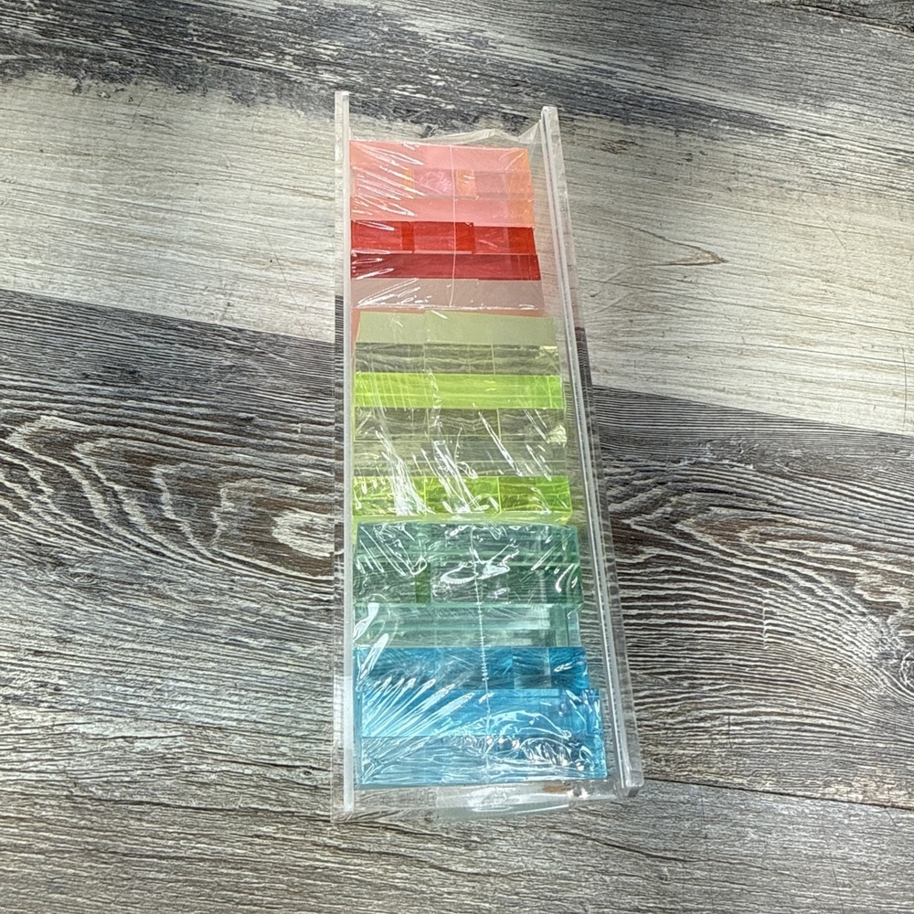 Limited Edition Neon Mini Lucite Jumbling Tower by SUNNYLiFE - New - Picture 2 of 4